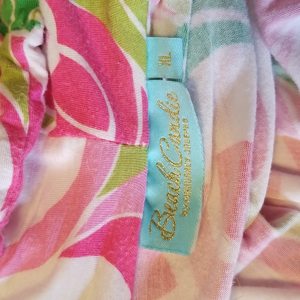 Beach Candie By Margaret Josephs Long Sleeve Swimsuit Cover Up Dress Size Xl - Picture 9 of 12